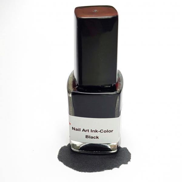 Nail Art Ink-Color Black, 12 ml